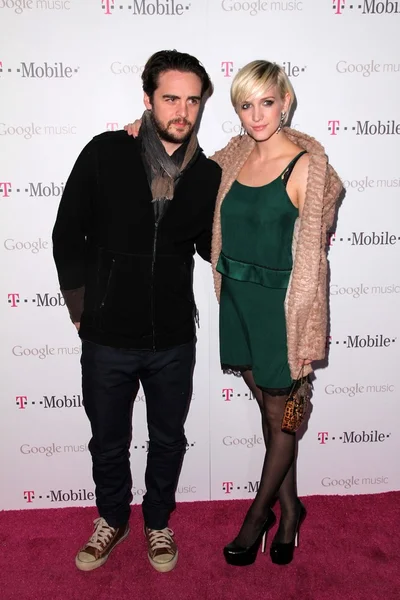 Vincent piazza i ashlee simpson — Zdjęcie stockowe