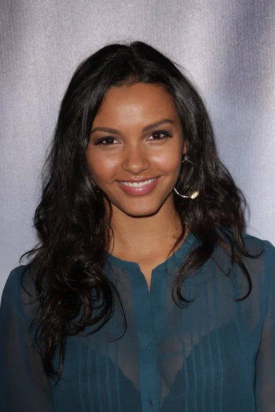 Jessica lucas w "super 8" blu-ray i dvd wydanie partii, ampas samuel goldwyn theater, beverly hills, ca 11-22-11 — Zdjęcie stockowe