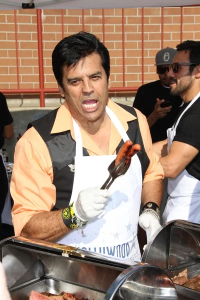 Erik Estrada at the Hollywood Chamber Of Commerce 17th Annual Police And Fire BBQ, Private Location, Hollywood, CA 11-30-11 — 图库照片