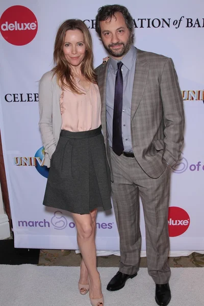 Leslie Mann, Judd Apatow at the March Of Dimes' 6th Annual Celebration Of Babies Luncheon, Beverly Hills Hotel, Beverly Hills, CA 12-02-11 — Stock fotografie