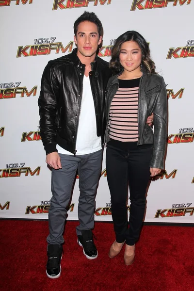 Jenna Ushkowitz at KIIS FM's Jingle Ball 2011, Nokia Theater, Hollywood, CA 12-03-11 — Stock Photo, Image