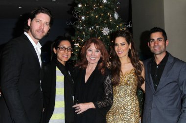 James Barbour, Julie Kasem, Linda Kasem, Mike Kasem, Kerri Kasem at the James Barbour Holiday Concert, Renaissance Hotel, Hollywood, CA 12-16-11