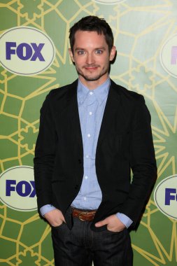 Elijah wood, fox all-star parti, kale yeşil, pasadena, ca 01-08-12