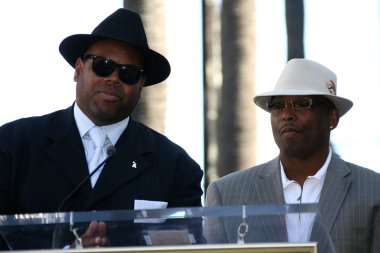 Jimmy jam ve terry lewis boyz II men yıldızı hollywood walk şöhret töreni, hollywood, ca 01-05-12 tarihinde
