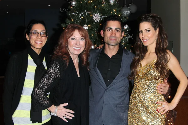 Julie Kasem, Linda Kasem, Mike Kasem, Kerri Kasem at the James Barbour Holiday Concert, Renaissance Hotel, Hollywood, CA 12-16-11 — Stockfoto