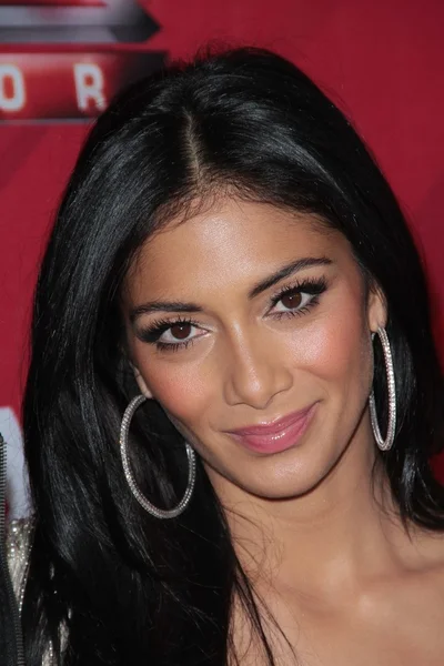 Nicole Scherzinger på "The X Factor" Press konferens, CBS televison City, Los Angeles, ca 12-19-11 — Stockfoto