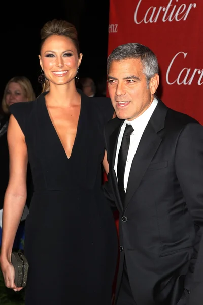 Stacy Keibler, George Clooney — Fotografia de Stock