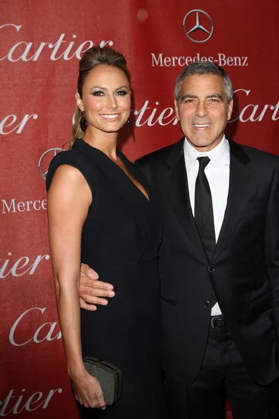 Stacy Keibler, George Clooney — Fotografia de Stock