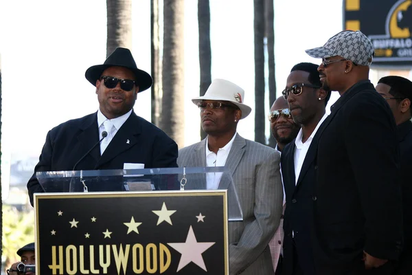 Jimmy Jam y Terry Lewis en el Boyz II Men Star en el Paseo de la Fama de Hollywood Ceremonia, Hollywood, CA 01-05-12 — Foto de Stock