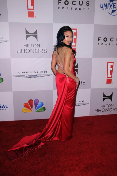 Jeannie Mai at the NBC/Universal/Focus Features Golden Globes Party, Beverly Hilton Hotel, Beverly Hills, CA 01-15-12 — Stockfoto