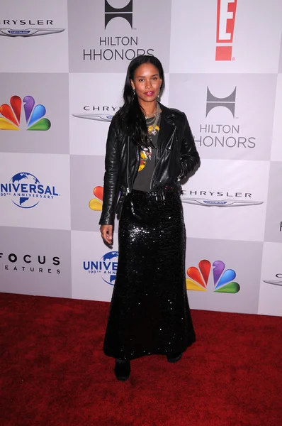 Joy Bryant at the NBC/Universal/Focus Features Golden Globes Party, Beverly Hilton Hotel, Beverly Hills, CA 01-15-12 — Zdjęcie stockowe