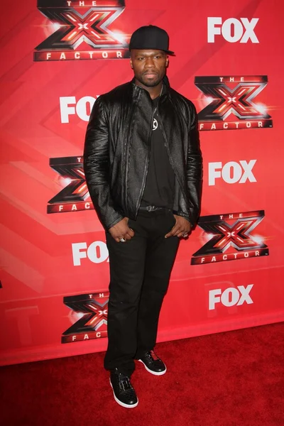 Curtis Jackson no The X Factor Season Finale, CBS Television City, Los Angeles, CA 12-22-11 — Fotografia de Stock