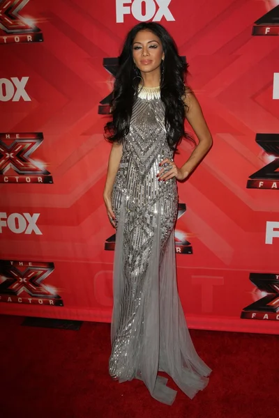Nicole Scherzinger at The X Factor Season Finale, CBS Television City, Los Angeles, CA 12-22-11 — Zdjęcie stockowe