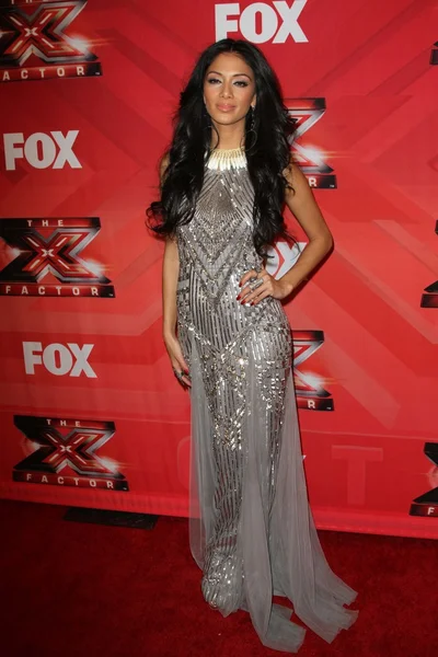 Nicole Scherzinger en The X Factor Season Finale, CBS Television City, Los Angeles, CA 12-22-11 — Foto de Stock