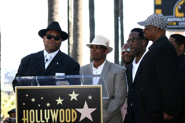 Jimmy jam ve terry lewis boyz II men yıldızı hollywood walk şöhret töreni, hollywood, ca 01-05-12 tarihinde — Stok fotoğraf