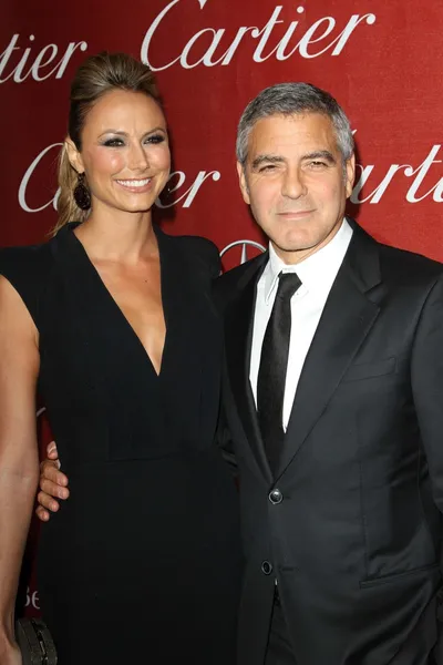Stacy Keibler, George Clooney — Foto Stock