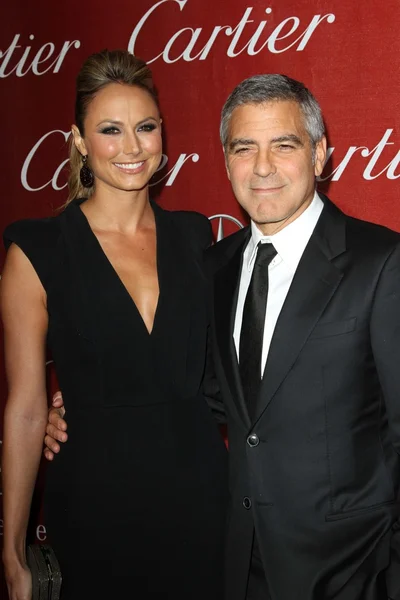 Stacy Keibler, George Clooney — Stock Photo, Image