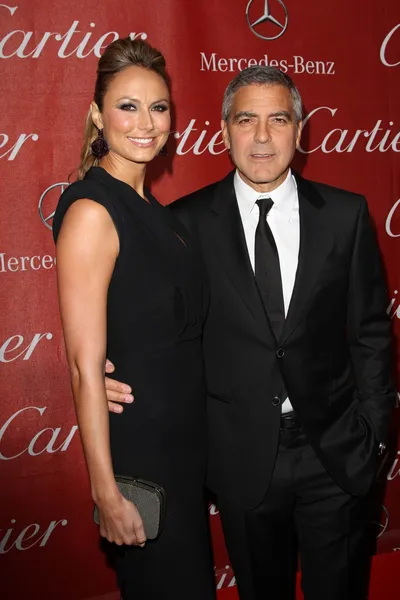 Stacy Keibler, George Clooney — Foto de Stock