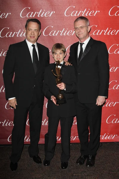 Tom Hanks, Thomas Horn et Stephen Daldry — Photo