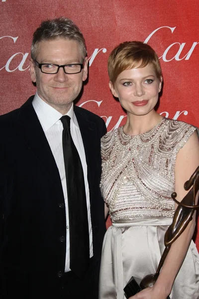 Kenneth Branagh, Michelle Williams na XXIII Gala Anual do Festival Internacional de Cinema de Palm Springs, Centro de Convenções de Palm Springs, CA 01-07-12 — Fotografia de Stock