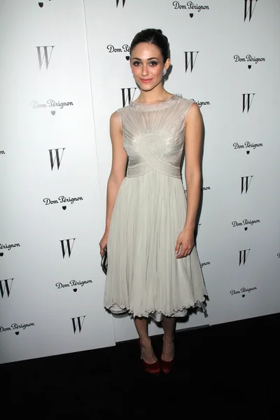 Emmy Rossum at the W Magazine Best Performances Issue Golden Globes Party, Chateau Marmont, West Hollywood, CA 01-13-12 — Zdjęcie stockowe