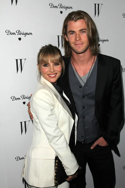 Elsa Pataky, Chris Hemsworth at the W Magazine Best Performance Issue Golden Globes Party, Chateau Marmont, West Hollywood, CA 01-13-12 — стоковое фото
