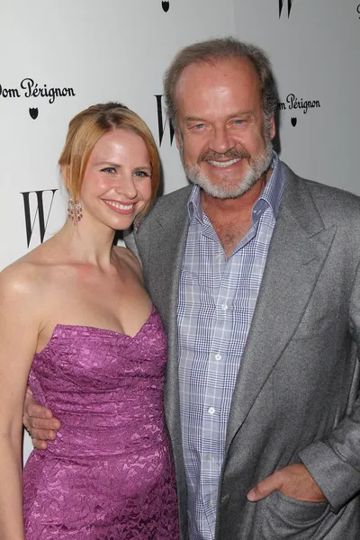 Kayte Walsh, Kelsey Grammer na revista W Best Performances Issue Golden Globes Party, Chateau Marmont, West Hollywood, CA 01-13-12 — Fotografia de Stock