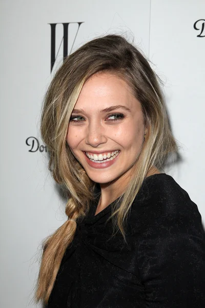 Elizabeth Olsen at the W Magazine Best Performances Issue Golden Globes Party, Chateau Marmont, West Hollywood, CA 01-13-12 — Stock Photo, Image