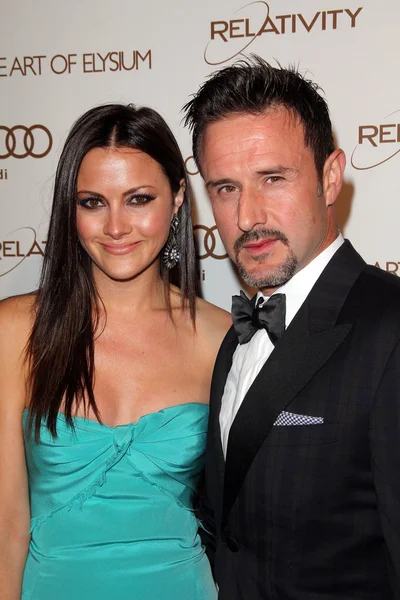 David Arquette, Melissa McCarthy no The Art Of Elysium 5th Annual Heaven Gala, Union Station, Los Angeles, CA 01-14-12 — Fotografia de Stock