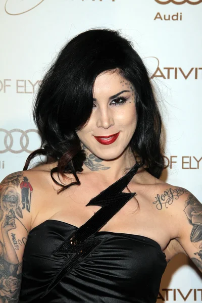 Kat von d v umění elysium 5. roční nebe gala, na nádraží, los angeles, ca 01-14-12 — Stock fotografie