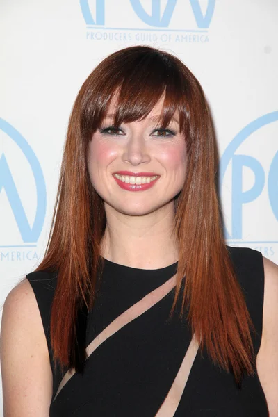 Ellie Kemper no 23rd Annual Producers Guild Awards, Beverly Hilton, Beverly Hills, CA 01-21-12 — Fotografia de Stock