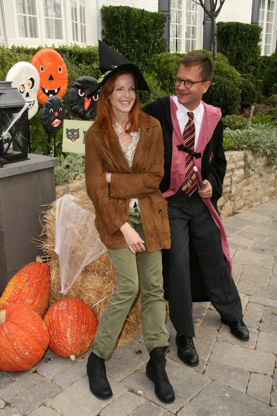 Marcia cross och nathan turner — Stockfoto