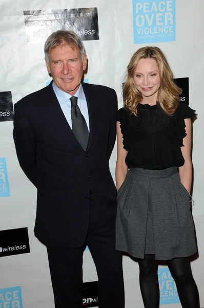 Harrison Ford and Calista Flockhart — Stock Photo, Image