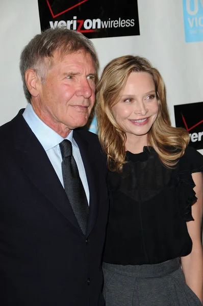 Harrison Ford and Calista Flockhart — Stock Photo, Image