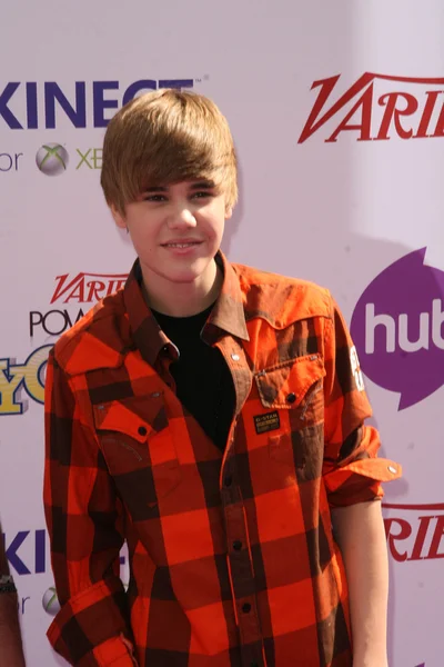 Justin bieber beim 4. power of youth event, paramount studios, hollywood, ca. 24-10 Uhr — Stockfoto