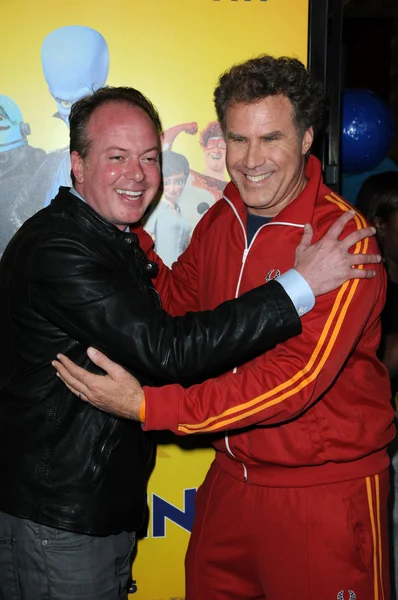 Tom McGrath e Will Ferrell — Fotografia de Stock