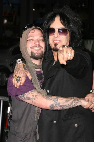 Bam Margera, Nikki Sixx — Stock Photo, Image