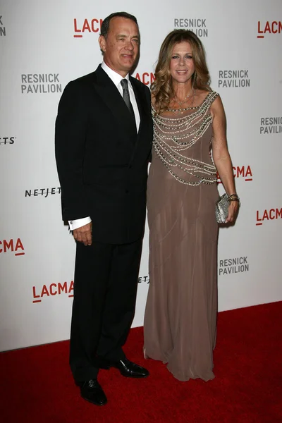 Tom hanks och rita wilson — Stockfoto