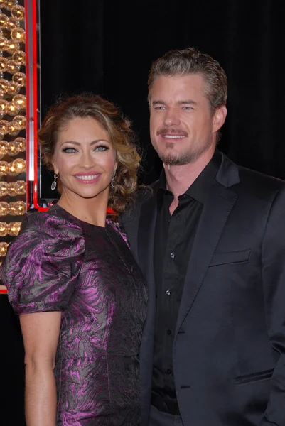 Rebecca Gayheart and Eric Dane at the "Burlesque" Los Angeles Premiere, Chinese Theater, Hollywood, CA. 11-15-10 — Stock Photo, Image