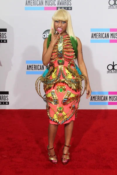 Nicki Minaj at the 2010 American Music Awards Arrivals, Nokia Theater, Los Angeles, CA. 11-21-10 — Stock Photo, Image