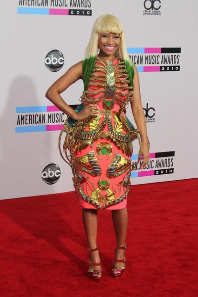 Nicki Minaj at the 2010 American Music Awards Arrivals, Nokia Theater, Los Angeles, CA. 11-21-10 — Stock Fotó