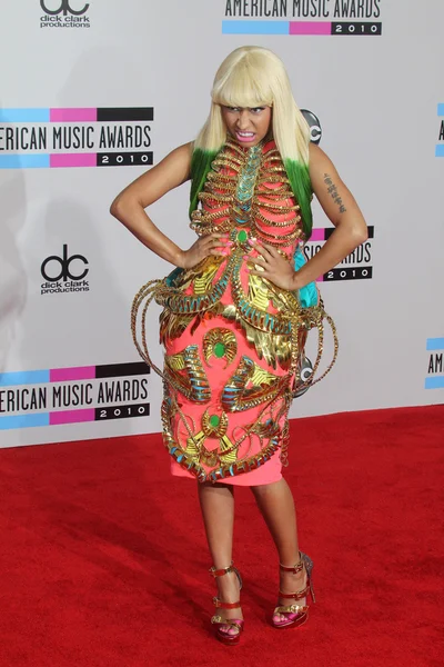Nicki Minaj at the 2010 American Music Awards Arrivals, Nokia Theater, Los Angeles, CA. 11-21-10 — 图库照片