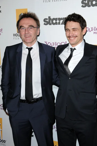 Danny Boyle e James Franco — Fotografia de Stock