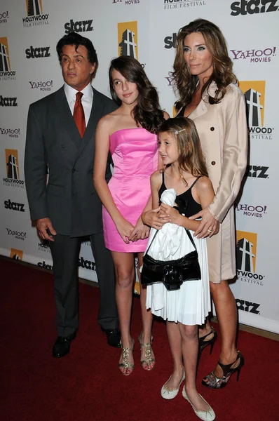 Sylvester Stallone et sa famille — Photo