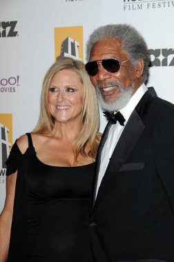 Lori McCreary and Morgan Freeman
