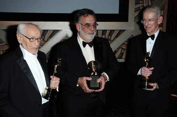 Eli Wallach, Francis Ford Coppola and Kevin Brownlow — Zdjęcie stockowe