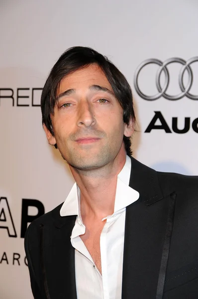 Adrien Brody at amfAR Inspiration Gala Celebrating Mens Style with Piaget and DSquared 2, Chateau Marmont, Los Angeles, CA. 10-27-10 — Stock Photo, Image