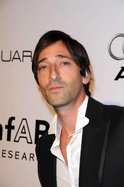 Adrien Brody at amfAR Inspiration Gala Celebrating Mens Style with Piaget and DSquared 2, Chateau Marmont, Los Angeles, CA. 10-27-10 — Stock Photo, Image