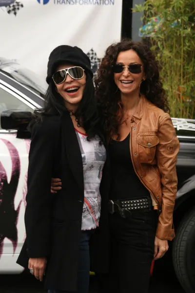 Maria Conchita Alonso and Sofia Milos at the 2nd Annual Rally For Kids With Cancer Scavenger Cup Start Your Engines Brunch, Roosevelt Hotel, Hollywood, CA. 10-23-10 — Stock Photo, Image