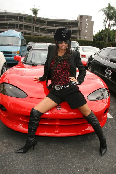 Bai ling på 2: a årliga rally för barn med cancer gatsopare cup börja din motorer brunch, roosevelt hotel, hollywood, ca. 10-23-10 — Stockfoto